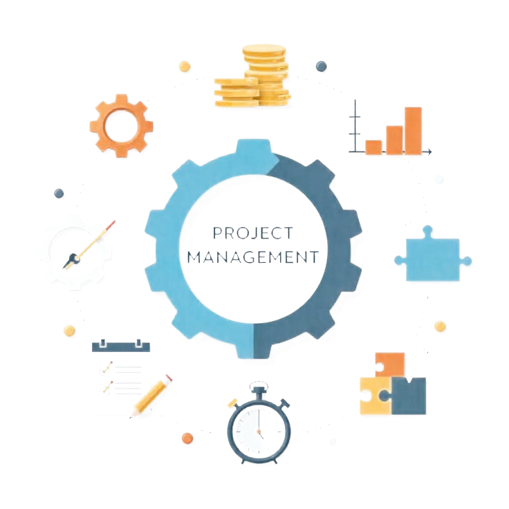 Project management illustration